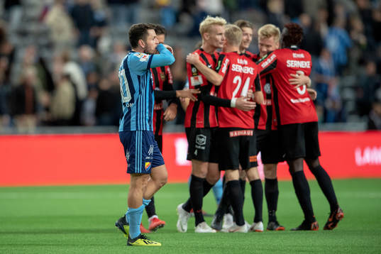 Djurgårdens Kerim Mrabti deppar och Brommapojkarna jublar