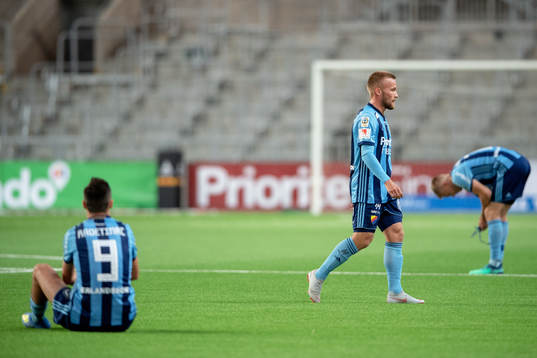 Djurgårdens spelare deppar