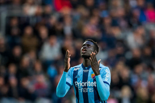 Djurgårdens Aliou Badji deppar
