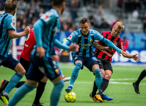 Djurgårdens Fredrik Ulvestad och Brommapojkarnas