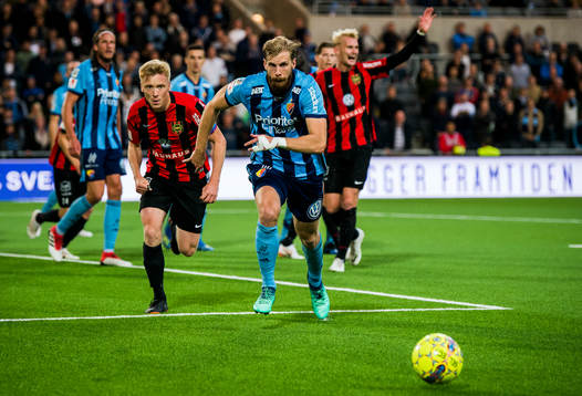 Djurgårdens Niklas Gunnarsson och Brommapojkarnas Gustav