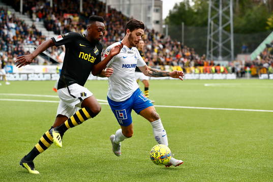 s Heradi Rashidi och Norrköpings David Moberg Karlsson
