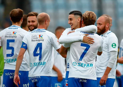 Norrköpings Marwan Baze jublar