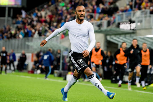 Issam Jebali of Rosenborg celebrates