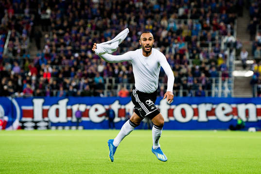 Issam Jebali of Rosenborg celebrates