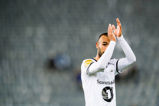 Issam Jebali of Rosenborg celebrates