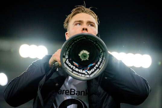 Alexander Søderlund of Rosenborg celebrates