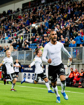 Issam Jebali of Rosenborg celebrates