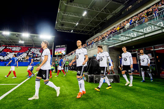 Vegar Eggen Hedenstad and Tore Reginiussen of Rosenborg