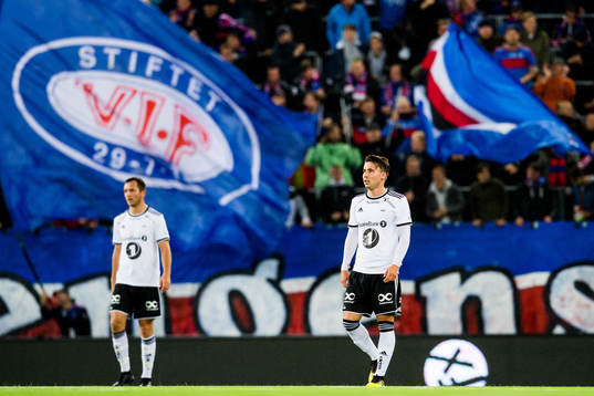 Anders Trondsen of Rosenborg looks dejected