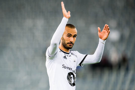 Issam Jebali of Rosenborg celebrates
