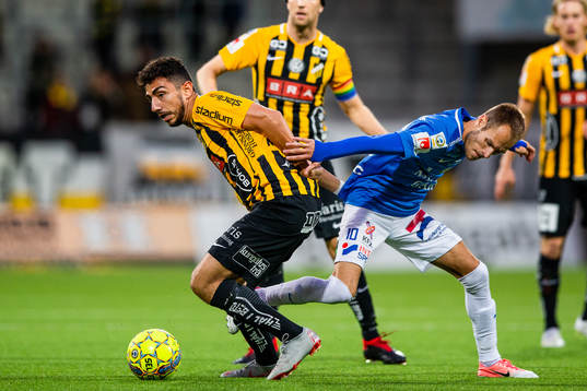 Häckens Daleho Irandust och Trelleborgs Zoran Jovanovic