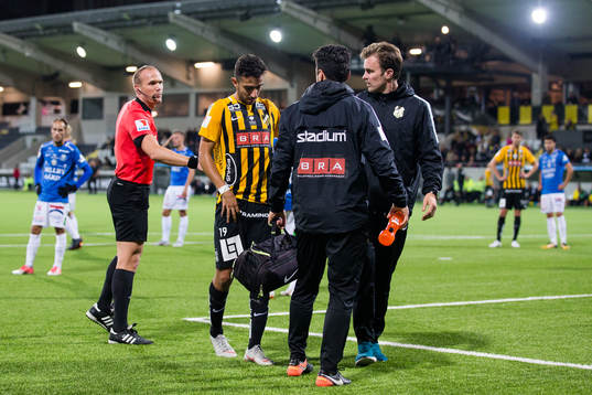 Häckens Daleho Irandust tvingas utgå skadad