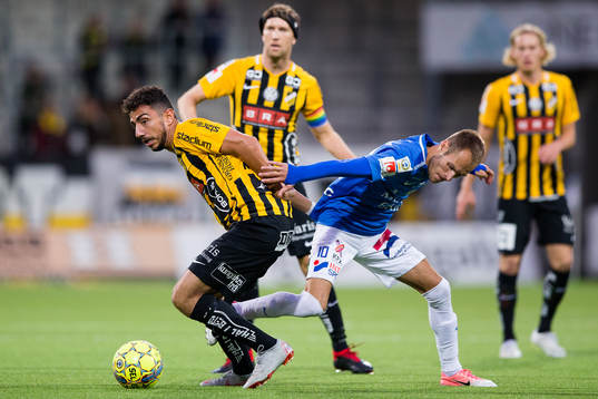 Häckens Daleho Irandust och Trelleborgs Zoran Jovanovic