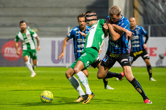 Hammarbys Nikola Djurdjic och Sirius Oscar Pehrsson