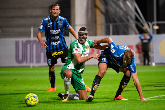 Hammarbys Nikola Djurdjic och Sirius Oscar Pehrsson