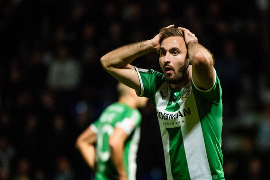 Hammarbys Muamer Tankovic reagerar