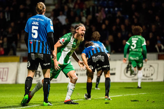 Hammarbys Björn Paulsen reagerar