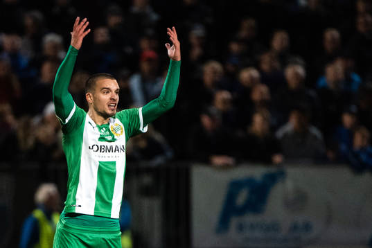 Hammarbys Vladimir Rodic  reagerar