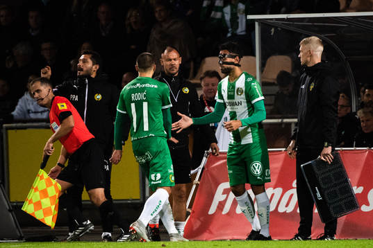 Byte mellan Hammarbys Vladimir Rodic  och Imad Khalili