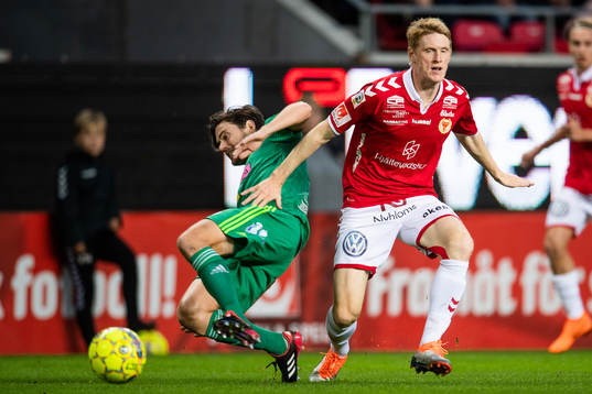 Kalmars Rasmus Elm och Dalkurds Robin Tranberg