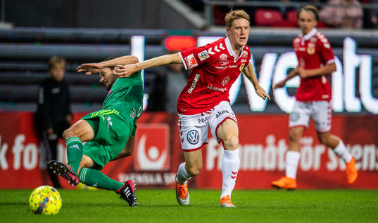 Kalmars Rasmus Elm och Dalkurds Robin Tranberg