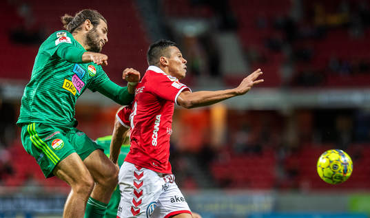 Kalmars Romário Pereira Sipião och Dalkurds Alex De John