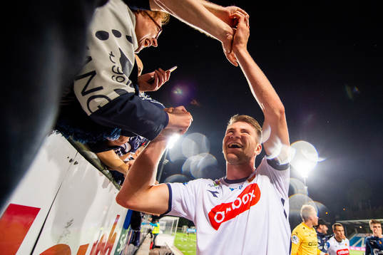 Axel Andresson of Viking celebrates