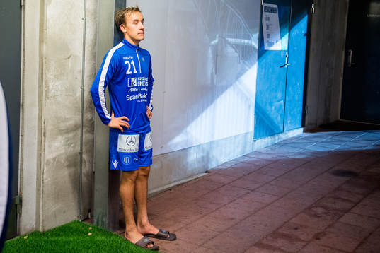 Kjetil Holand Tøsse of Notodden looks dejected