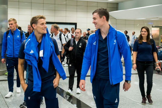 Geir Bakke, head coach of Sarpsborg 08, arrive at Ataturk