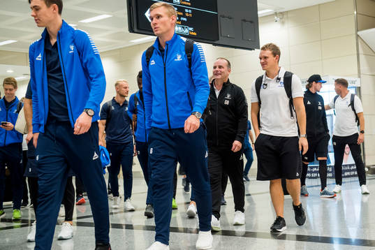 Geir Bakke, head coach of Sarpsborg 08, arrive at Ataturk