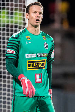 Landskronas målvakt Viktor Noring