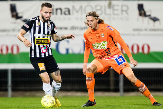 Landskronas Filip Pivkovski och Varbergs Joakim Lindner