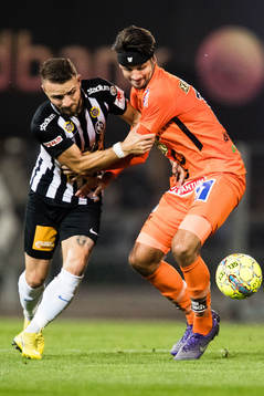 Landskronas Filip Pivkovski och Varbergs Oliver Stanisic