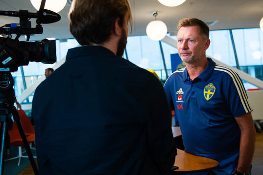 Peter Gerhardsson, förbundskapten för damlandslaget