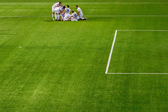 Players of Viking celebrate