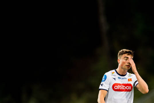 Sondre Flem Bjørshol of Viking looks dejected
