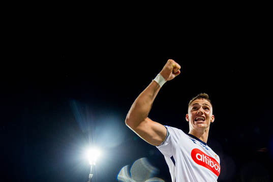 Markus Nakkim of Viking celebrates