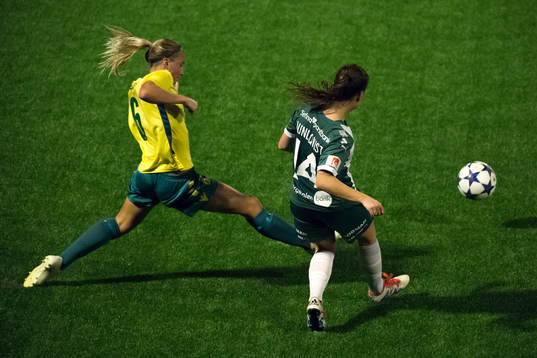 Bollstanäs Emma Lillbäck  Hammarbys Hanna Lundqvist