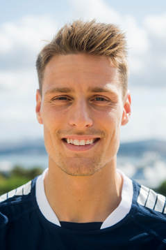 Kristoffer Zachariassen of Sarpsborg 08 poses for a picture