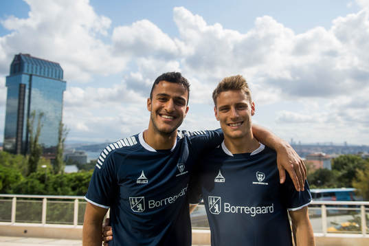 Harmet Singh and Kristoffer Zachariassen of Sarpsborg 08