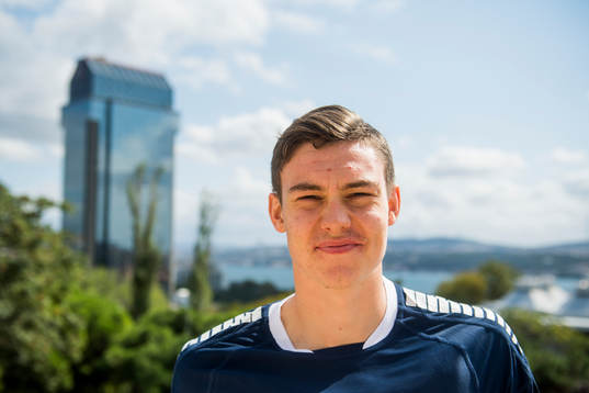 Jørgen Strand Larsen of Sarpsborg 08 poses for a picture