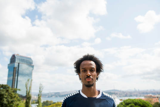 Amin Askar of Sarpsborg 08 poses for a picture