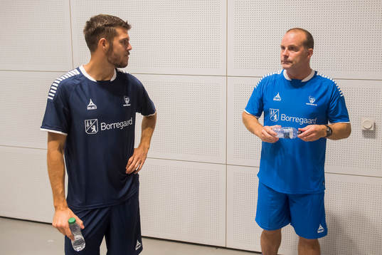Geir Bakke, head coach of Sarpsborg 08, and Joachim