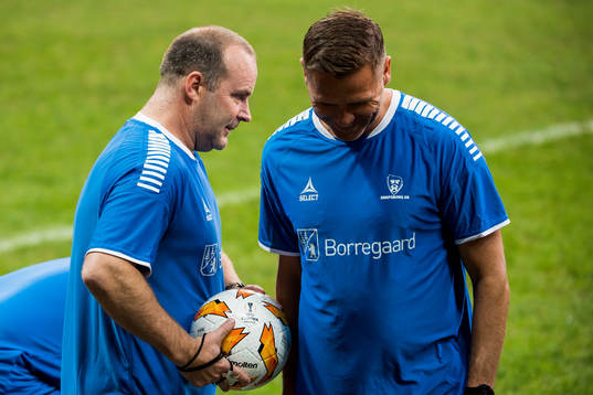 Geir Bakke, head coach of Sarpsborg 08, and Tom Freddy