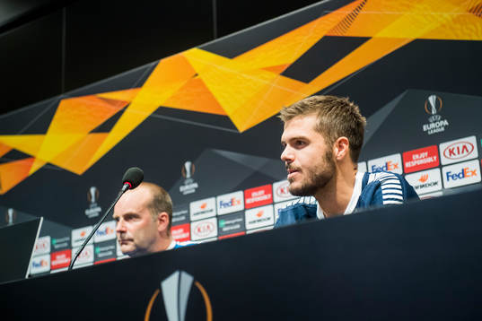 Geir Bakke, head coach of Sarpsborg 08, and Joachim