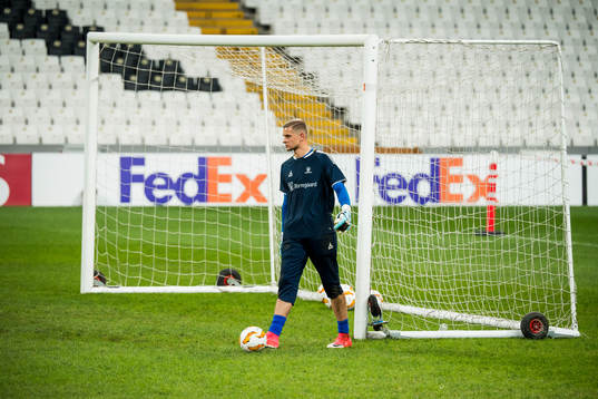 Goalkeeper Aleksandr Vasyutin of Sarpsborg 08