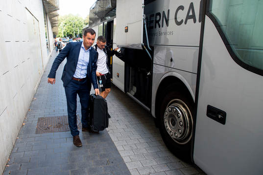 General manager Daniel Andersson of Malmö FF arrives at