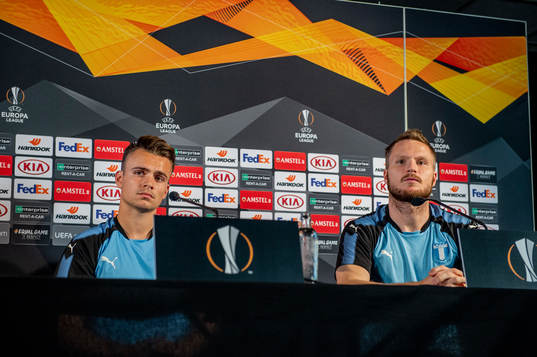 Andreas Vindheim and Lasse Nielsen of Malmö FF