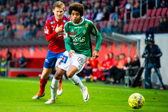 Helsingborgs Andri Runar  Bjarnason och Brages Simon